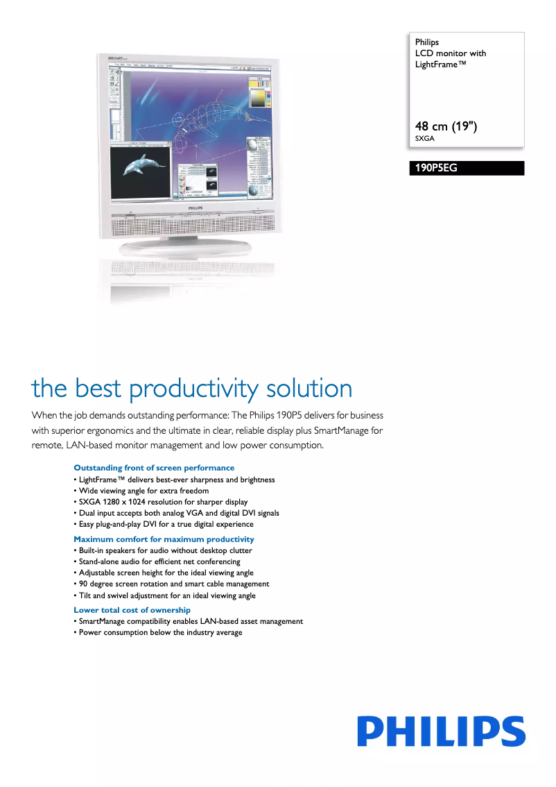 Image de la première page du manuel de l'appareil 190P5