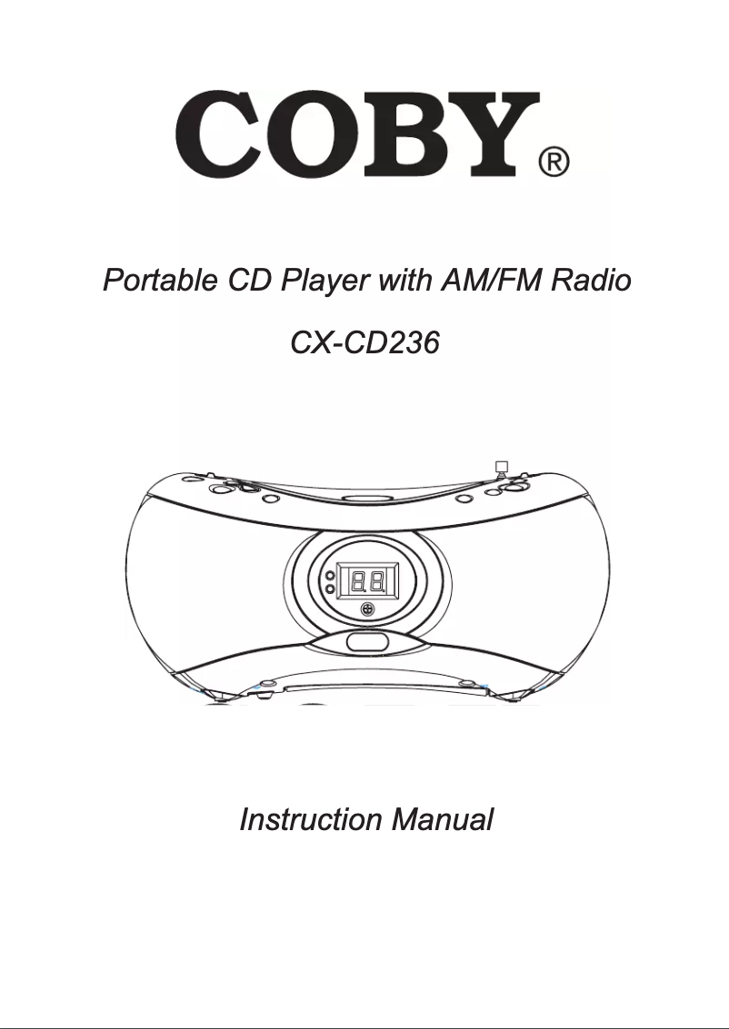 Page n°1 - Manuel utilisateur Coby CXCD236