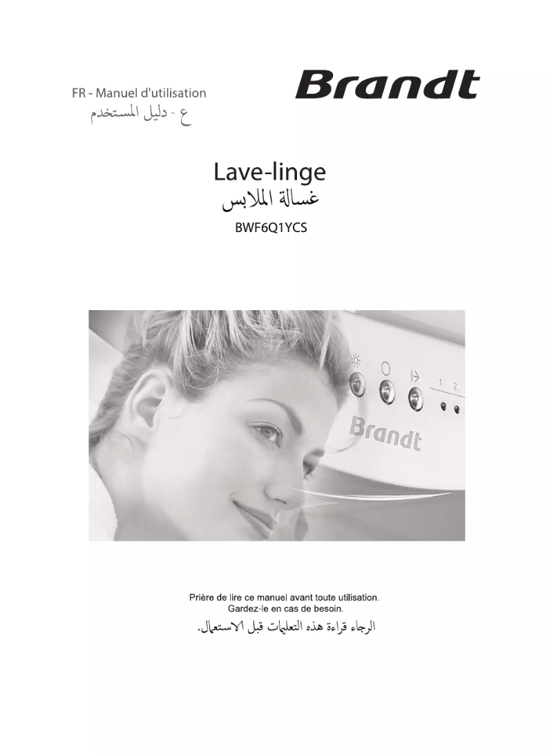 Page n°1 - Manuel utilisateur Brandt BWF6Q1YCS