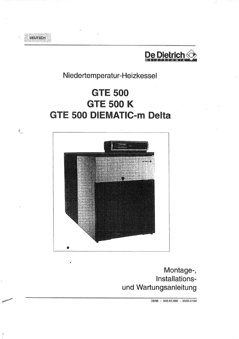 Imagen de la primera página del manual del dispositivo GTE500