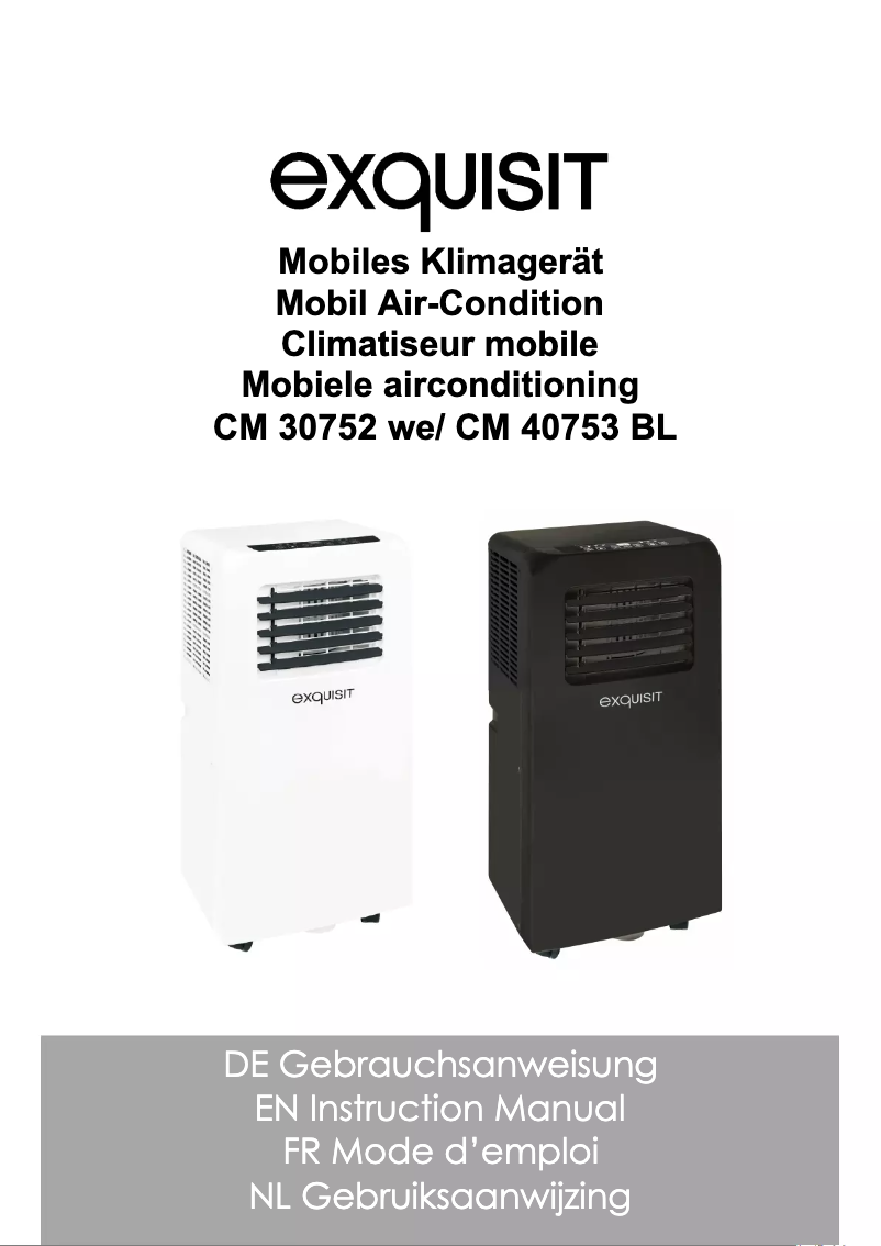 Page n°1 - Manuel utilisateur Exquisit CM 40753 BL