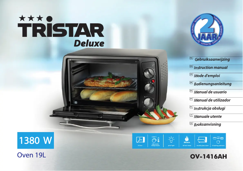 Page 1 de la notice Manuel utilisateur TriStar OV-1416AH