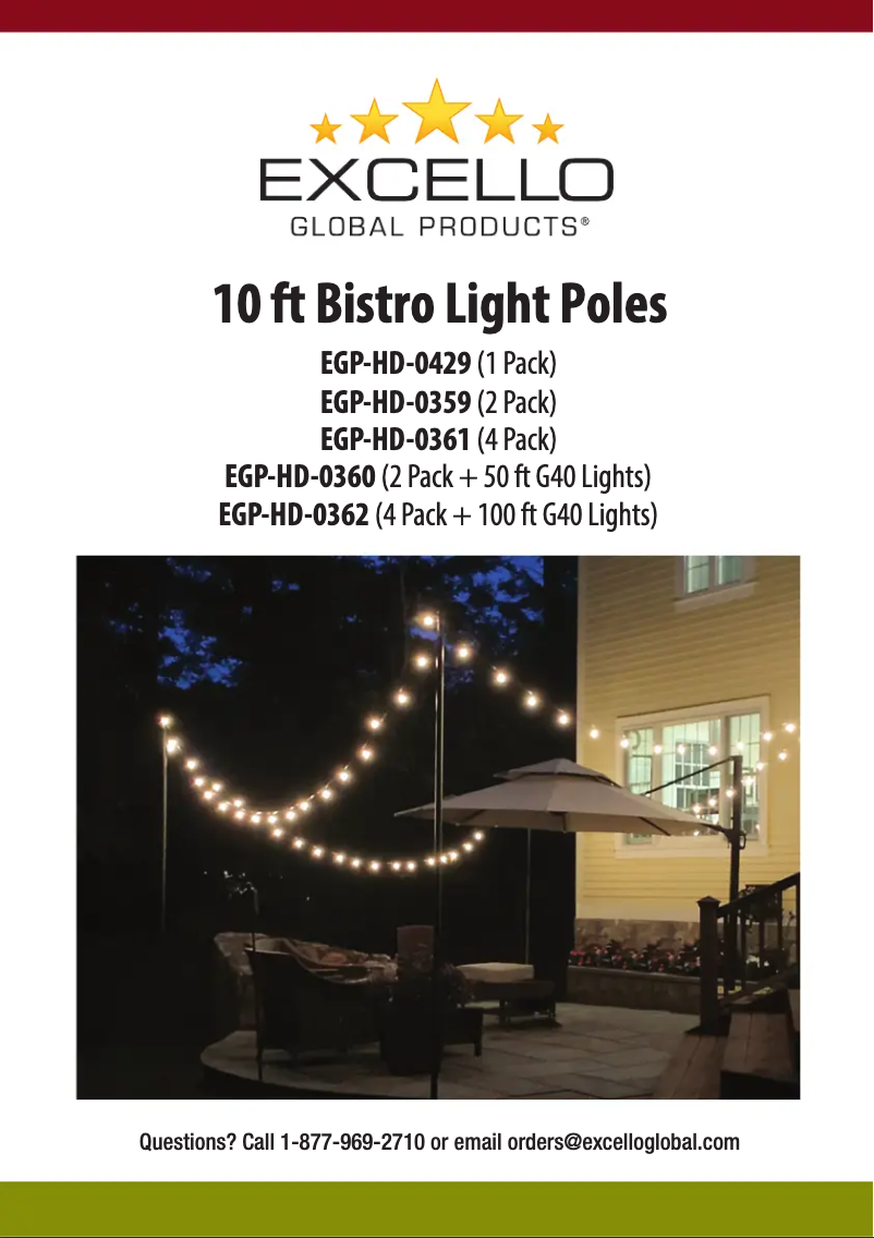 Image de la première page du manuel de l'appareil EGP-HD-0361