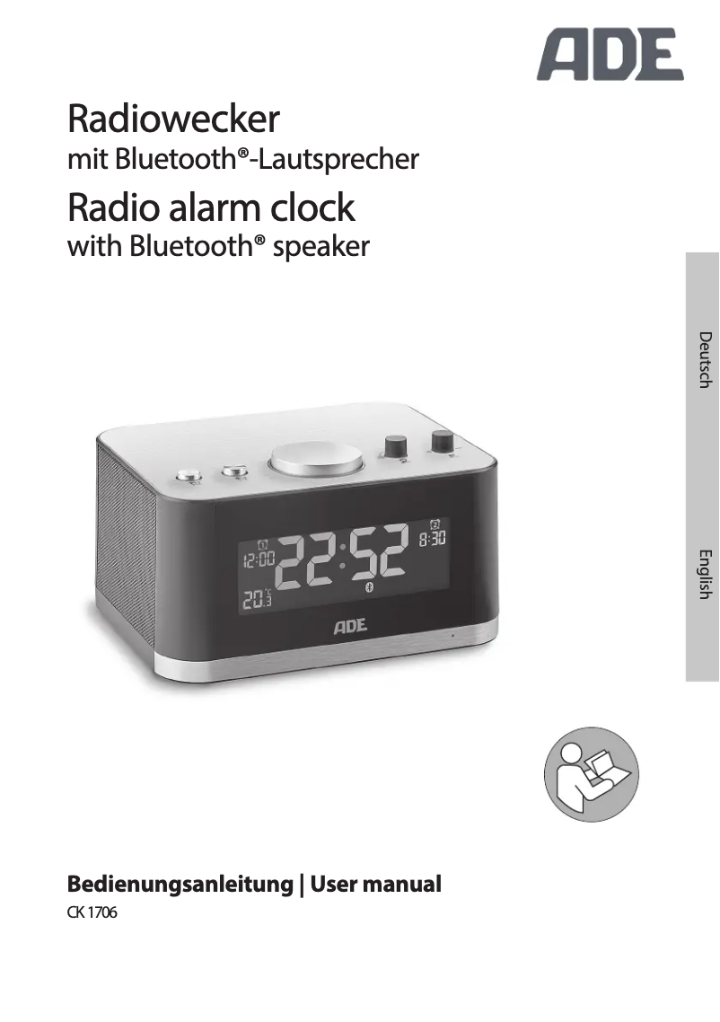Page 1 de la notice Manuel utilisateur ADE CK 1706