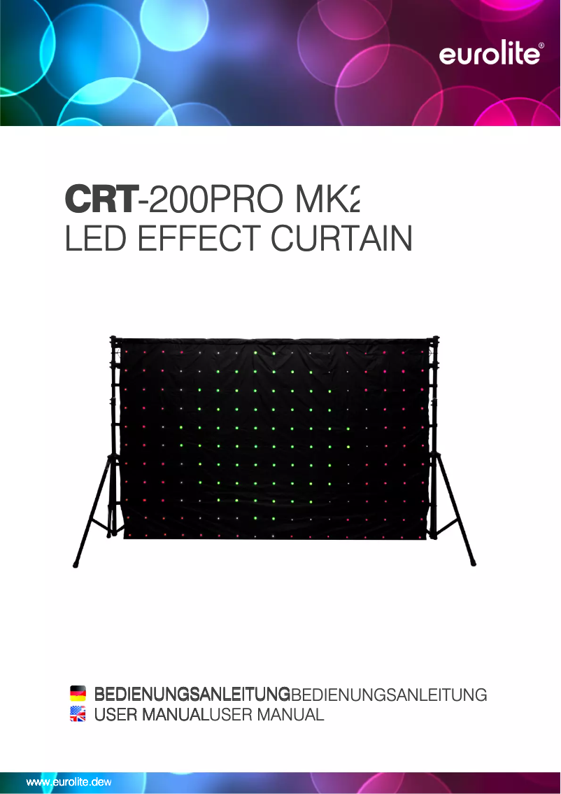 Page 1 de la notice Manuel utilisateur Eurolite CRT-200PRO MK2