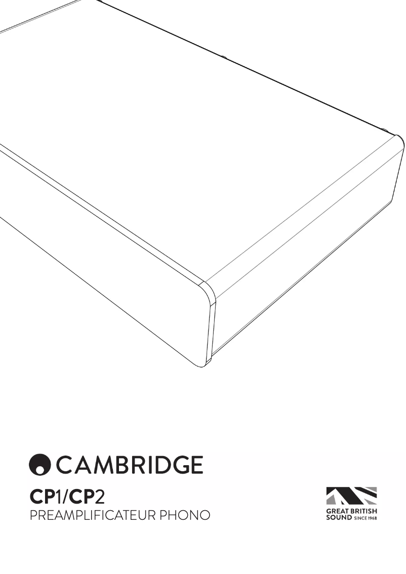 Page 1 de la notice Manuel utilisateur Cambridge CP2