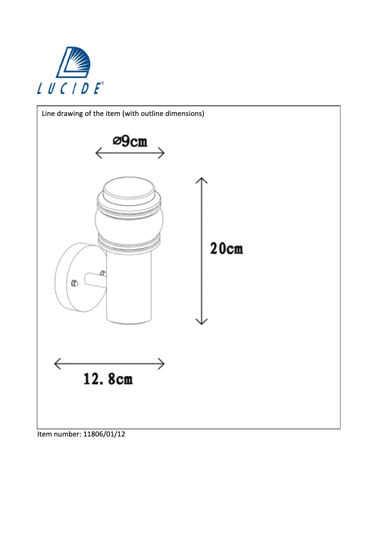 Page n°1 - Manuel utilisateur Lucide Mirane 11806/01/12