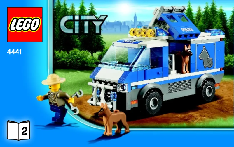 Page 1 de la notice Manuel utilisateur Lego Police Dog Van