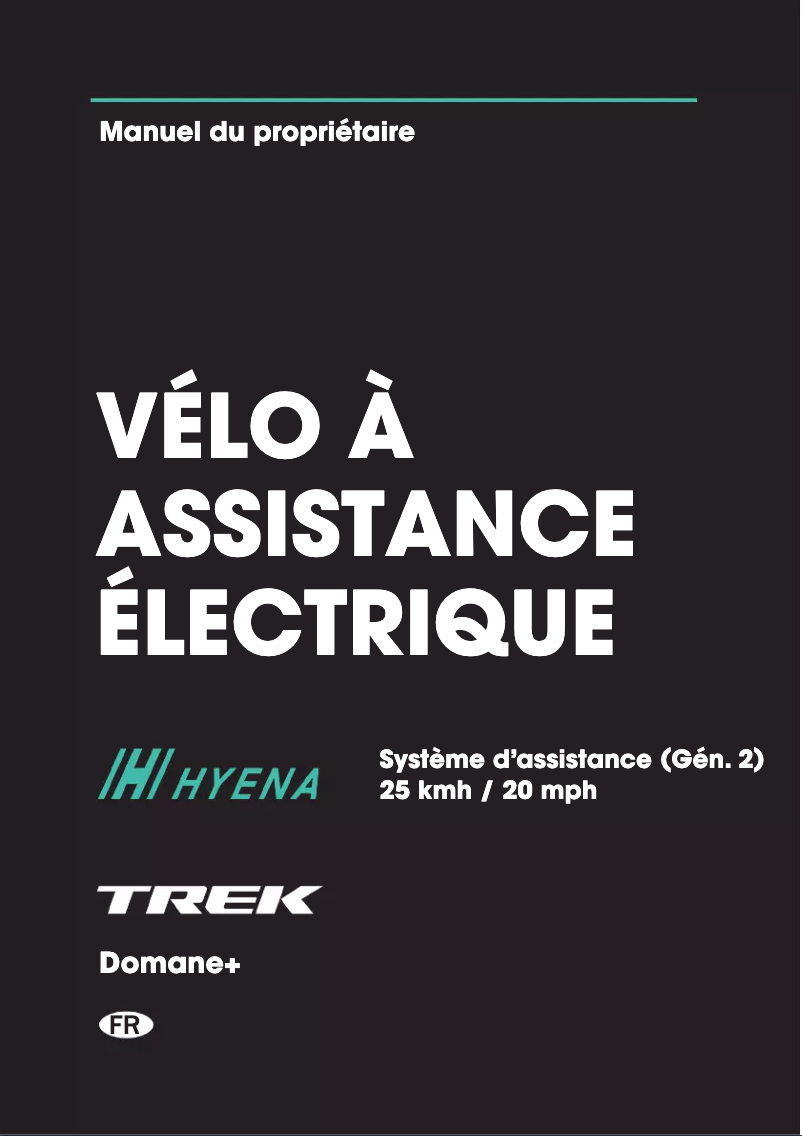 Image de la première page du manuel de l'appareil Domane+ AL