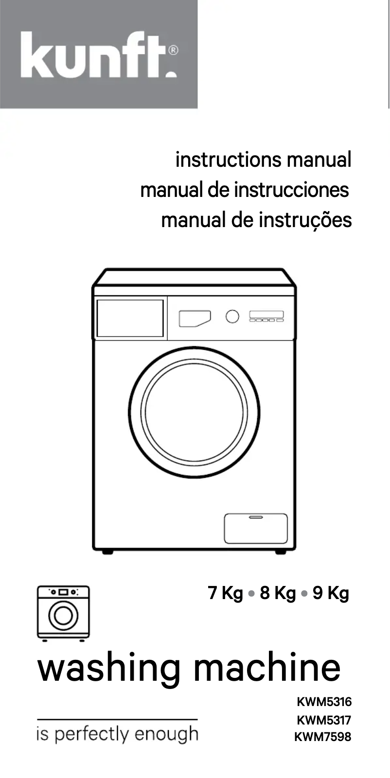 Page 1 de la notice Manuel utilisateur Kunft KWM5316