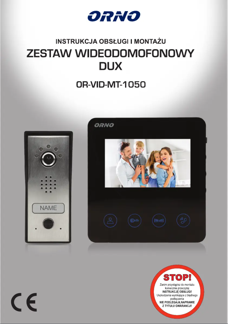 Page 1 de la notice Manuel utilisateur ORNO OR-VID-MT-1050