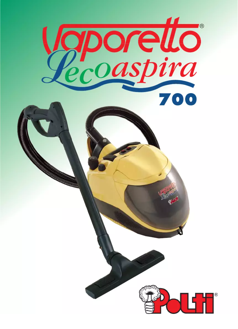 Page n°1 - Manuel utilisateur Polti Vaporetto Lecoaspira 700
