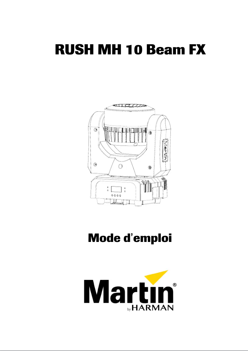 Page n°1 - Manuel utilisateur Martin RUSH MH 10 Beam FX