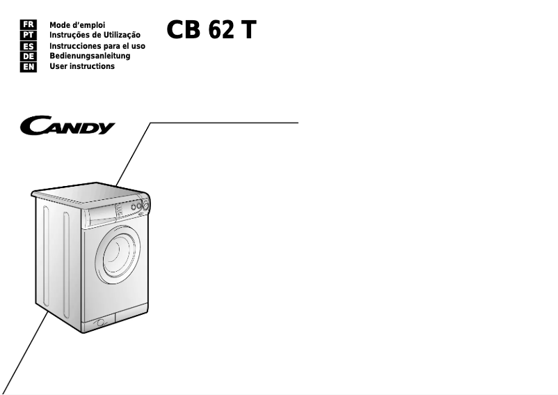 Page 1 de la notice Manuel utilisateur Candy CB62T