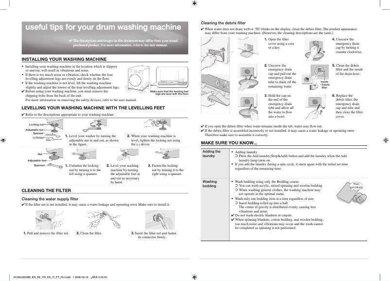 Page 1 de la notice Guide d'installation Samsung B1242S