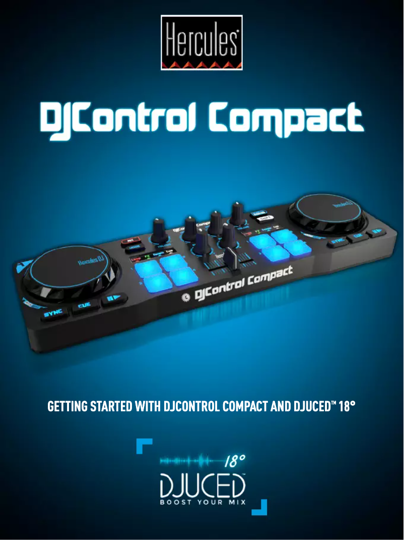 Page 1 de la notice Manuel utilisateur Hercules DjControl Compact