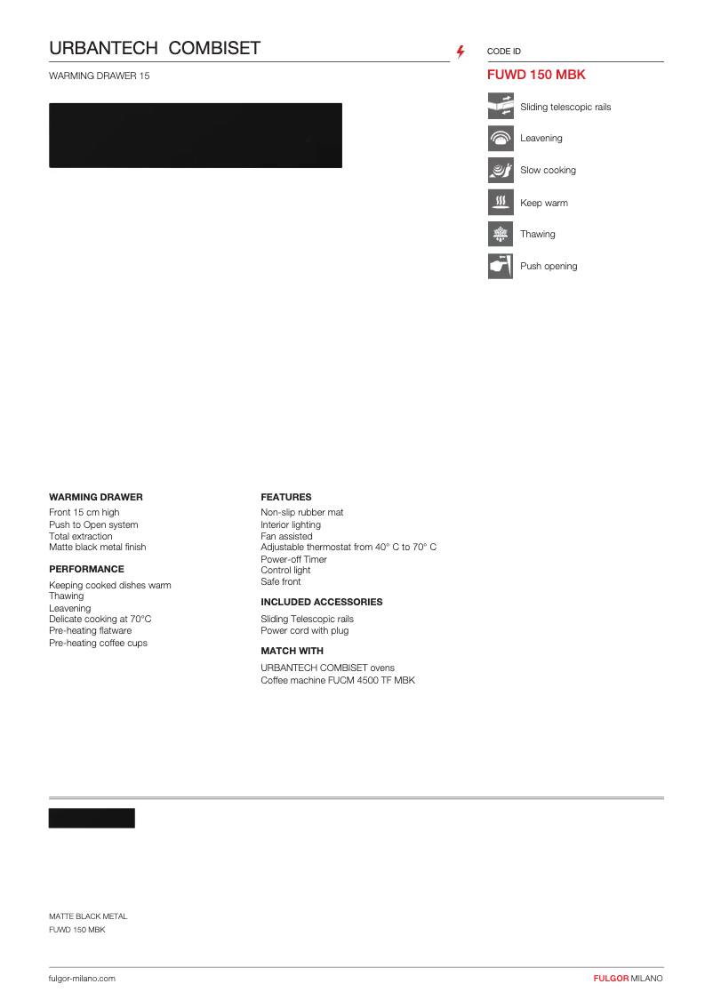 Image de la première page du manuel de l'appareil FUWD 150 MBK