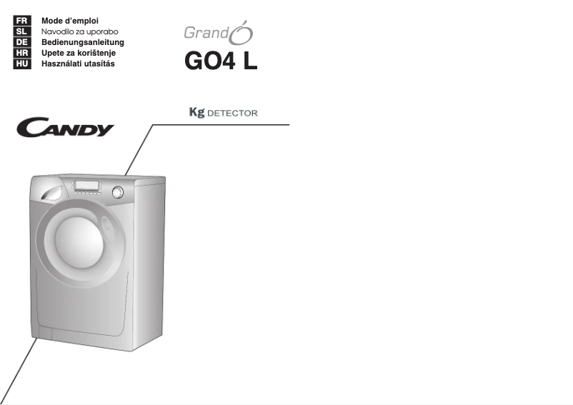 Page 1 de la notice Manuel utilisateur Candy GO4 1274L-16S
