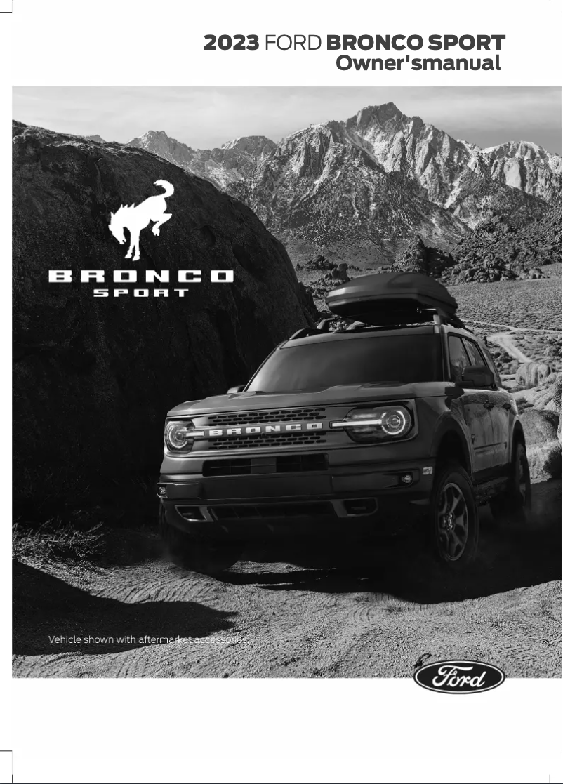 Page 1 de la notice Manuel utilisateur Ford Bronco Sport (2023)