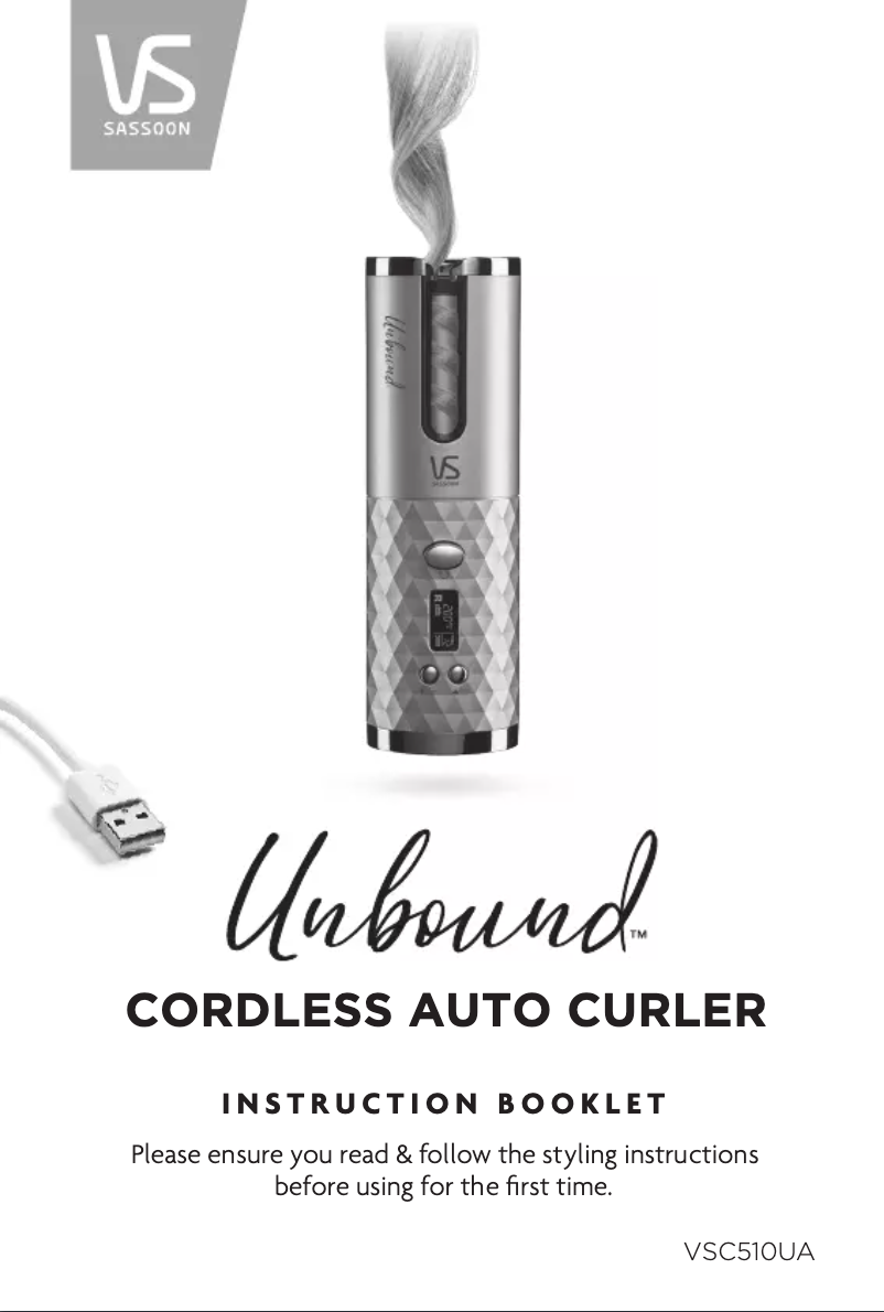 Página 1 del manual Manual de usuario VS Sassoon Unbound Auto Curler VSC510UA