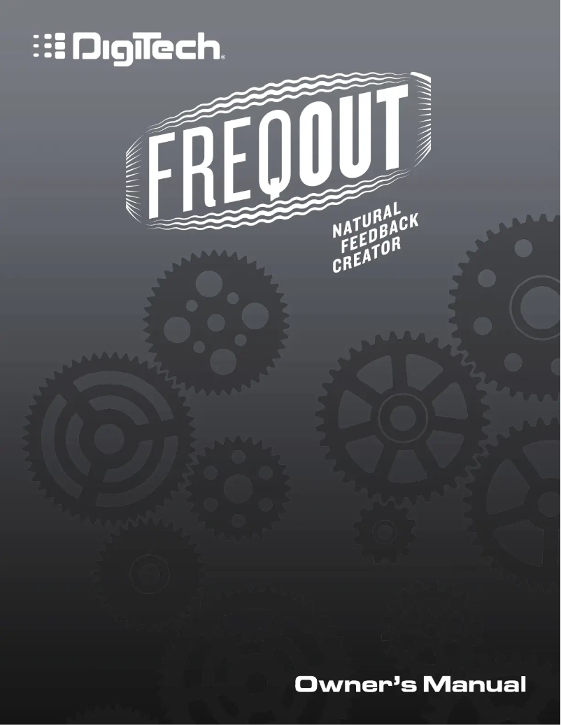 Page 1 de la notice Manuel utilisateur Digitech FreqOut