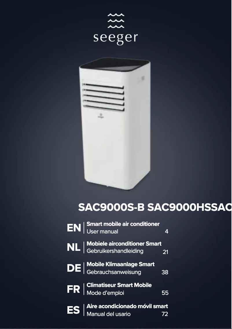 Image de la première page du manuel de l'appareil SAC9000S-B