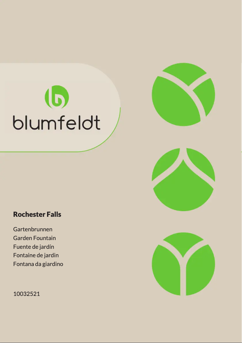 Page n°1 - Manuel utilisateur Blumfeldt Rochester Falls