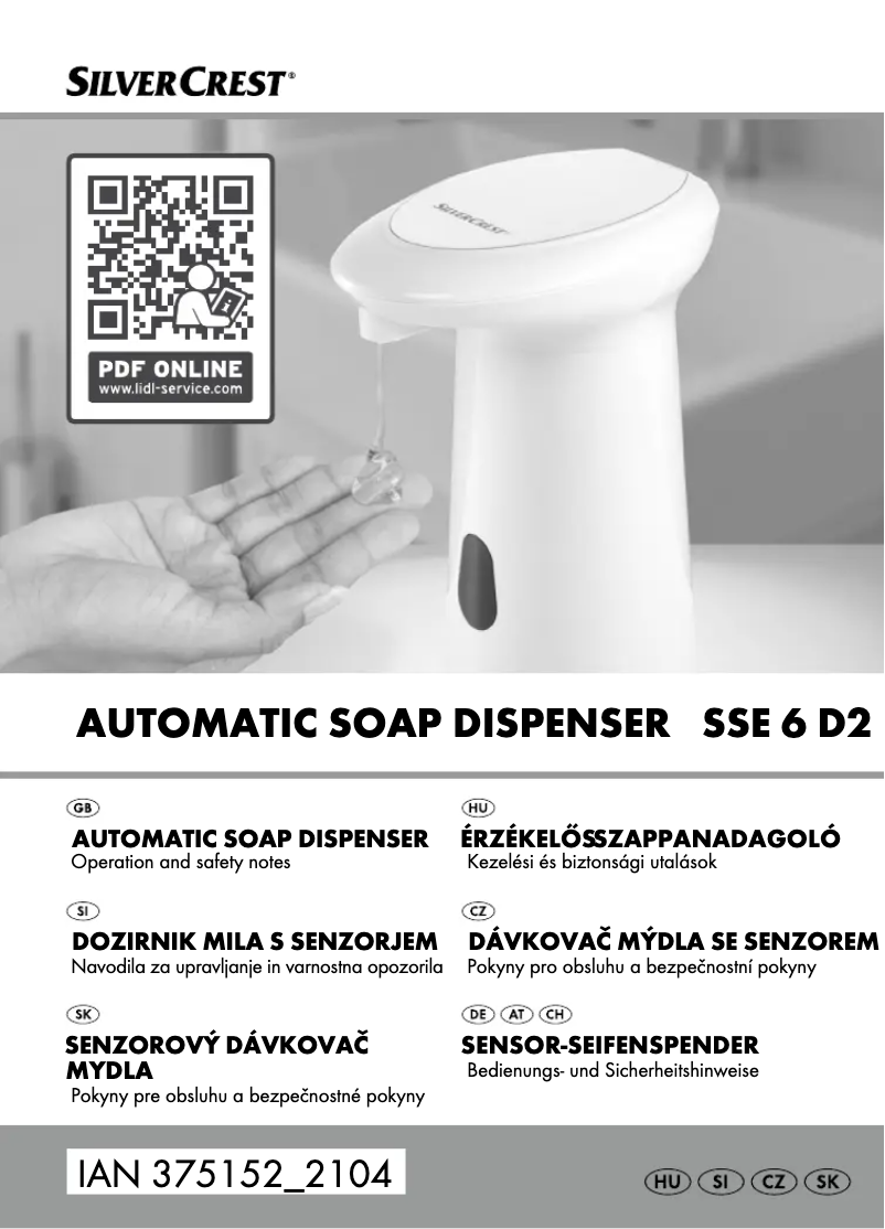 Page 1 de la notice Manuel utilisateur SilverCrest SSE 6 D2