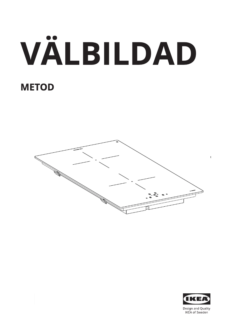 Imagen de la primera página del manual del dispositivo VÄLBILDAD
