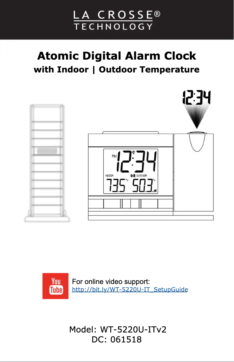 Image de la première page du manuel de l'appareil WT-5220U-ITV2