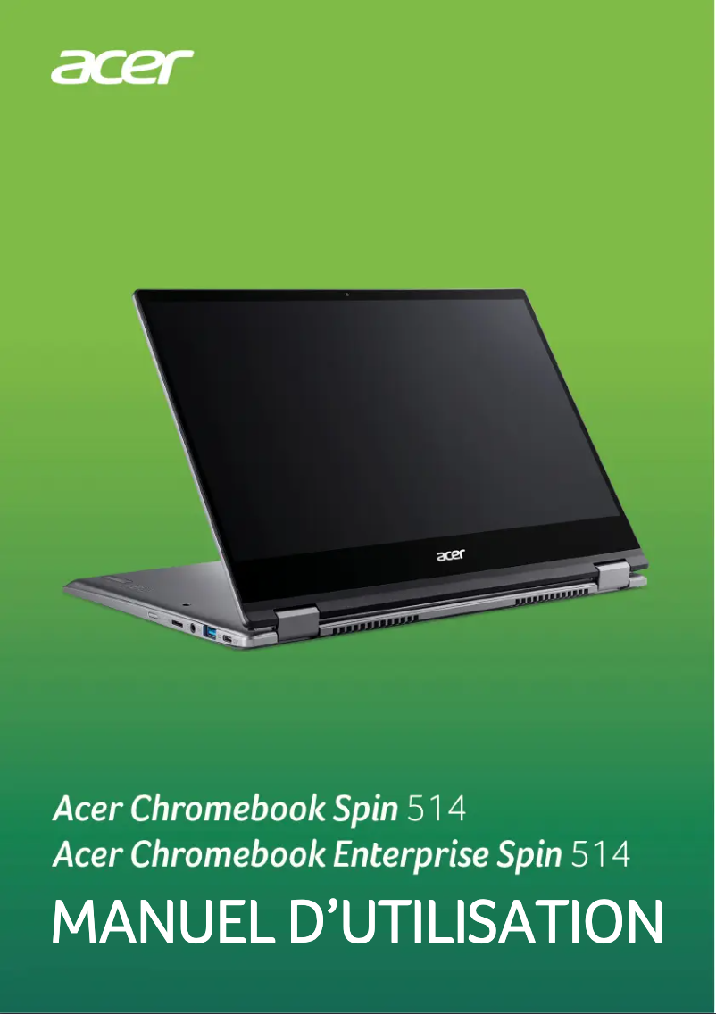 Imagen de la primera página del manual del dispositivo Chromebook Spin 514