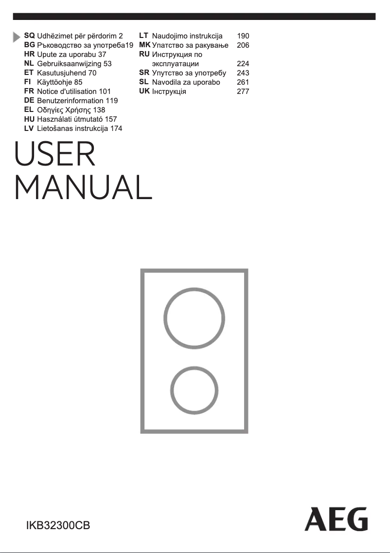 Image de la première page du manuel de l'appareil IKB32300CB