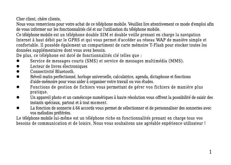 Page 1 de la notice Manuel utilisateur ITT Dual 77