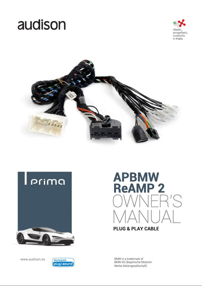 Page n°1 - Manuel utilisateur Audison Prima APBMW ReAMP 2
