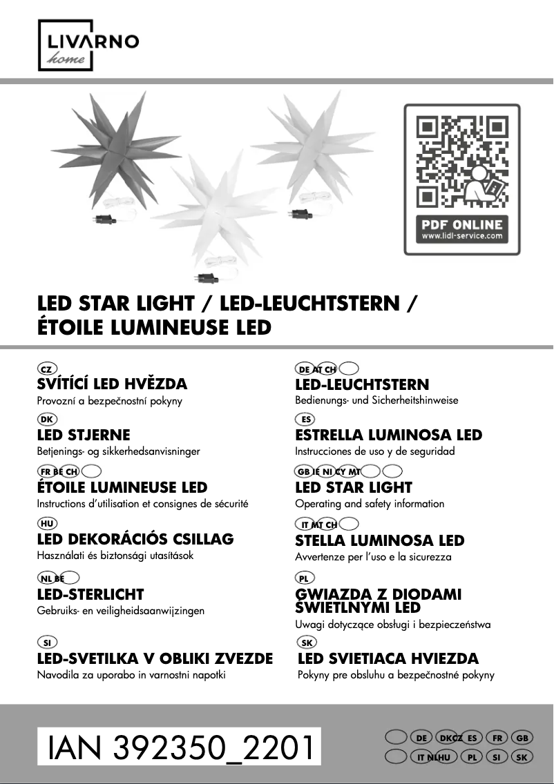 Página 1 del manual Manual de usuario Livarno Lux 858