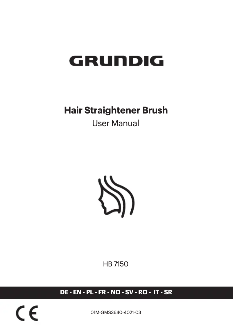 Page 1 of the manual User Manual Grundig NaturaShine HB 7150