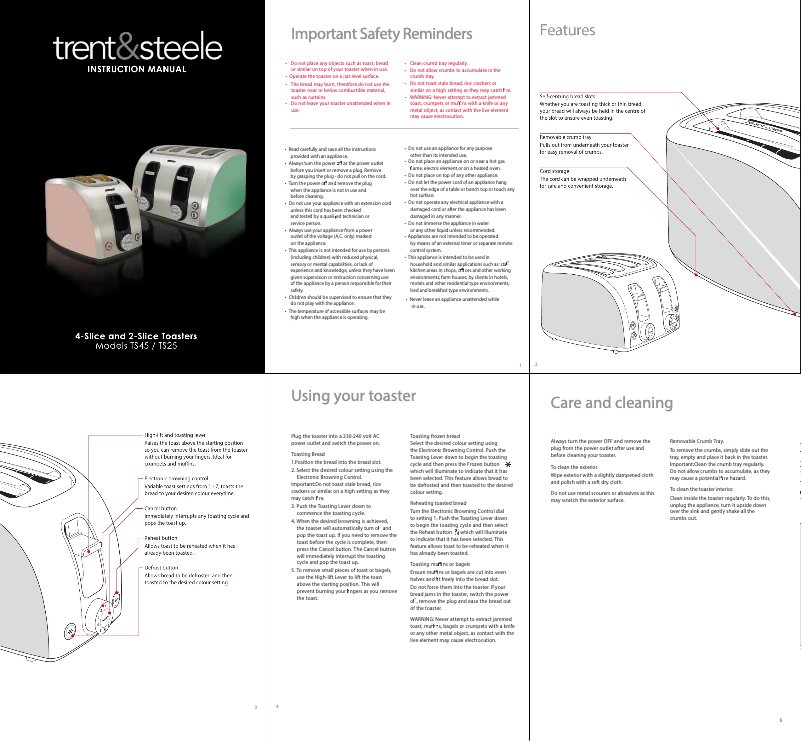 Image de la première page du manuel de l'appareil TS45