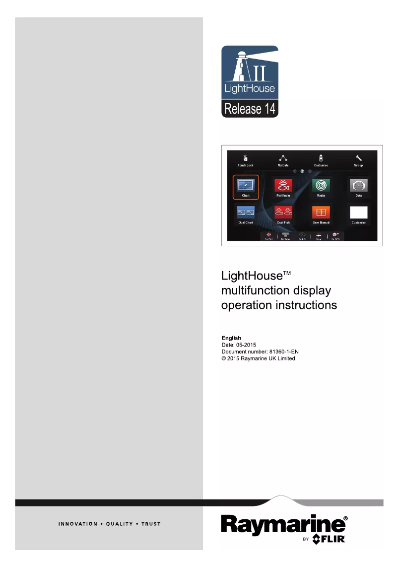 Page n°1 - Manuel utilisateur Raymarine LightHouse II