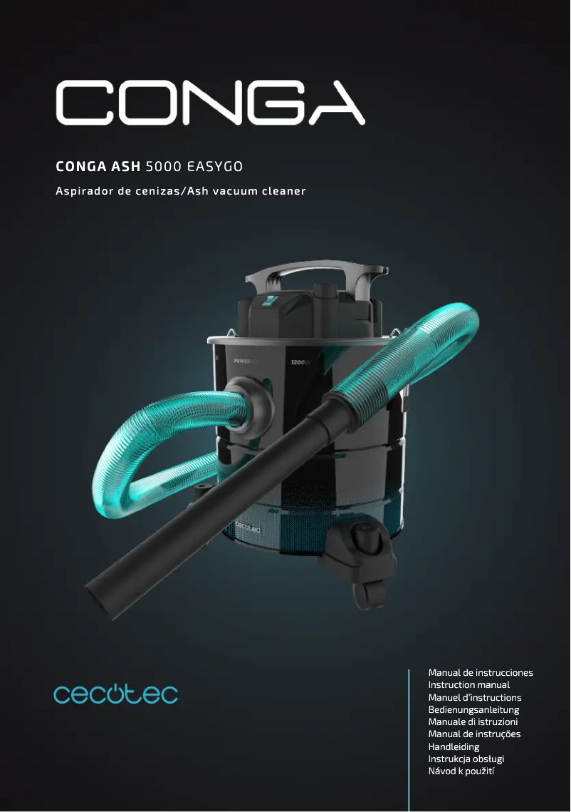Image de la première page du manuel de l'appareil Conga Ash 5000 EasyGo