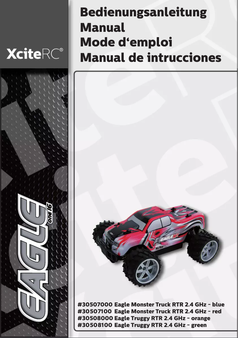 Page 1 de la notice Manuel utilisateur XciteRC Eagle Truggy