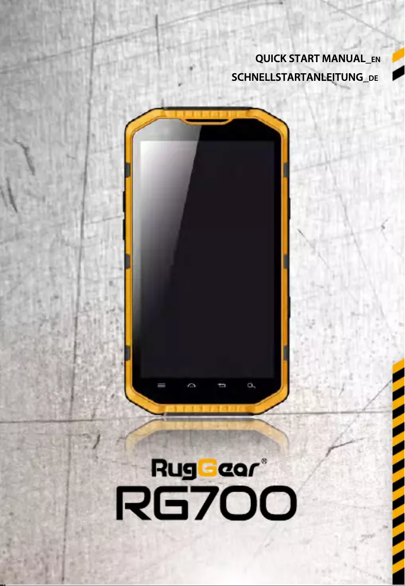 Image de la première page du manuel de l'appareil RG700