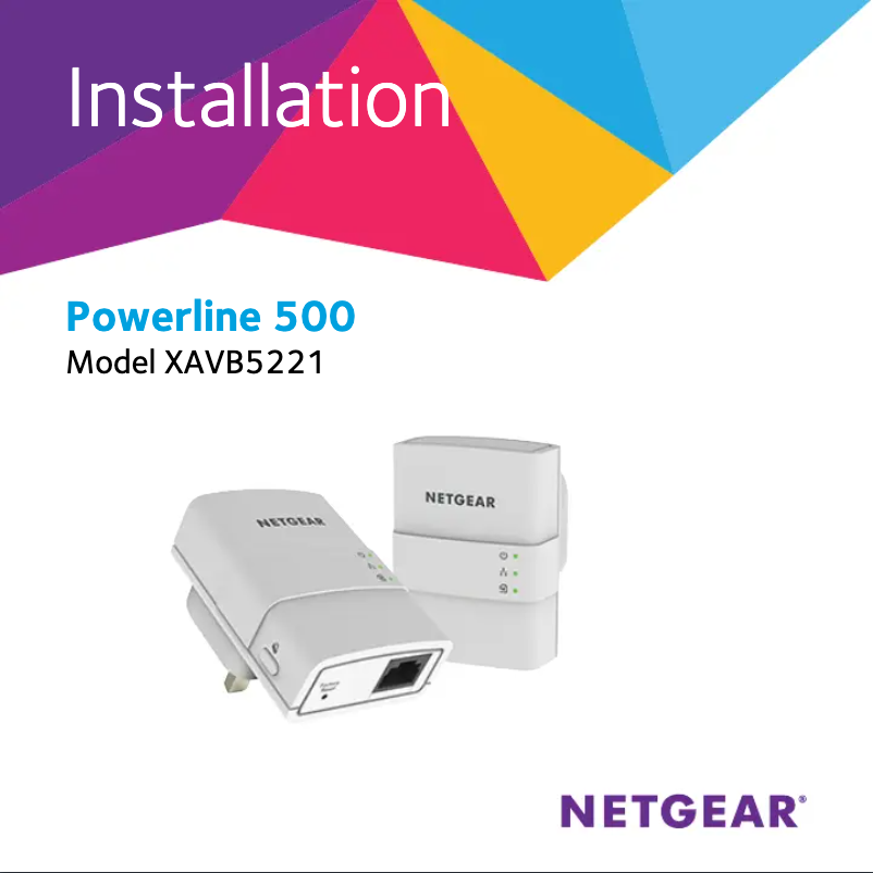 Page n°1 - Mode d'emploi Netgear Powerline 500 XAVB5221