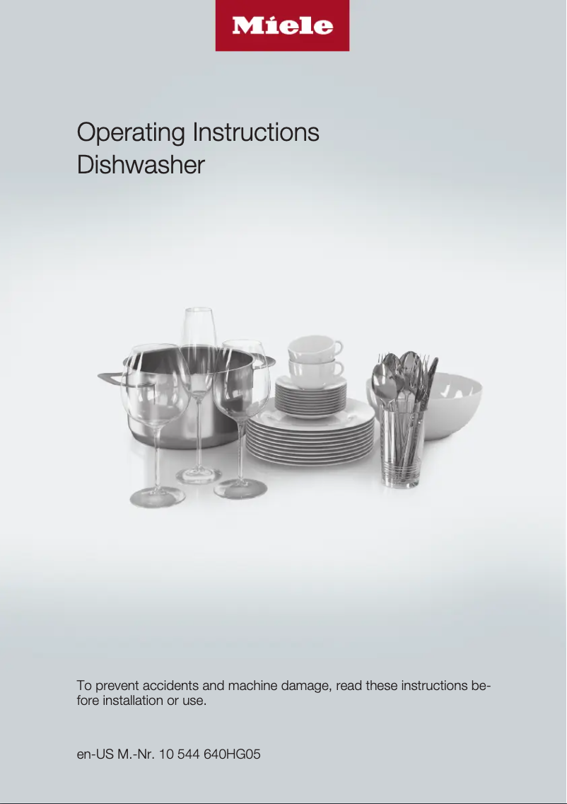 Page n°1 - Manuel utilisateur Miele G 4228 U AM
