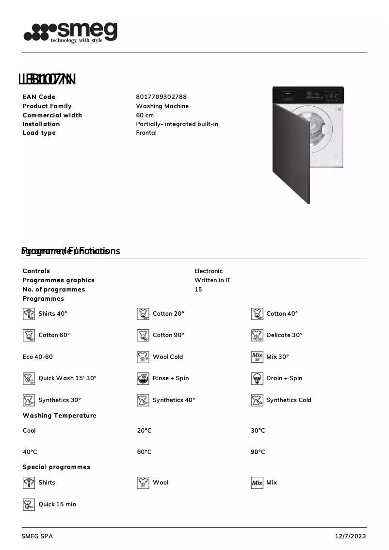 Image de la première page du manuel de l'appareil LB107N