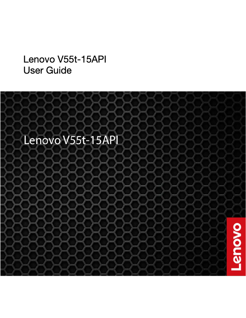 Página 1 del manual Manual de usuario Lenovo V55t-15API