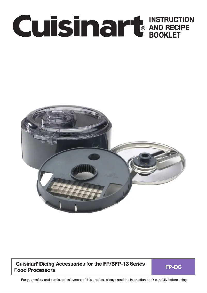 Page n°1 - Manuel utilisateur Cuisinart FP-DC