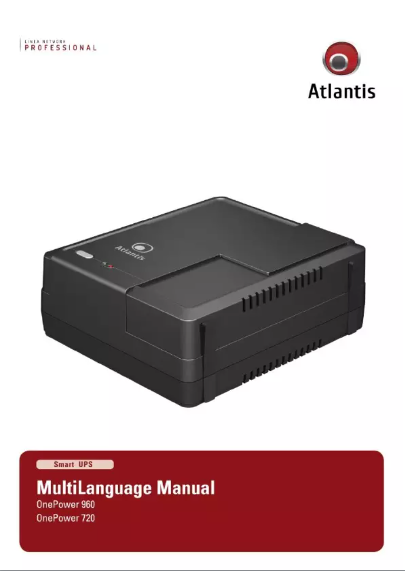 Image de la première page du manuel de l'appareil OnePower 720