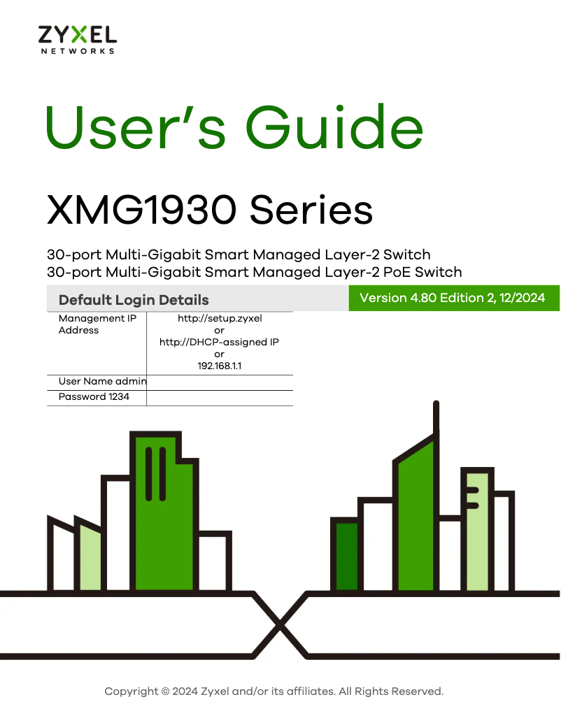 Page n°1 - Manuel utilisateur ZyXEL XMG1930-30HP