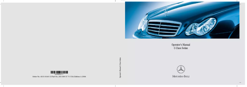Imagen de la primera página del manual del dispositivo C 230 Sport (2006)