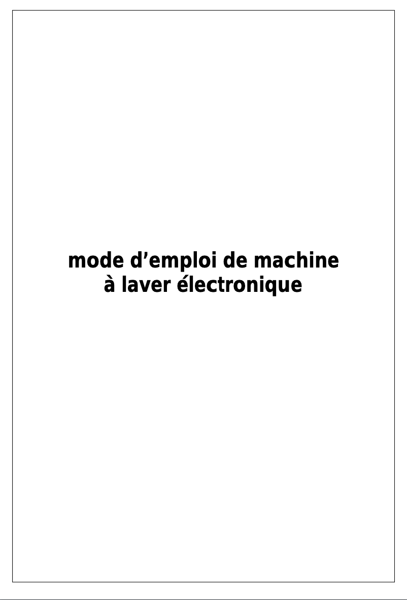 Page n°1 - Manuel utilisateur Bellavita LFT 1208 TJV
